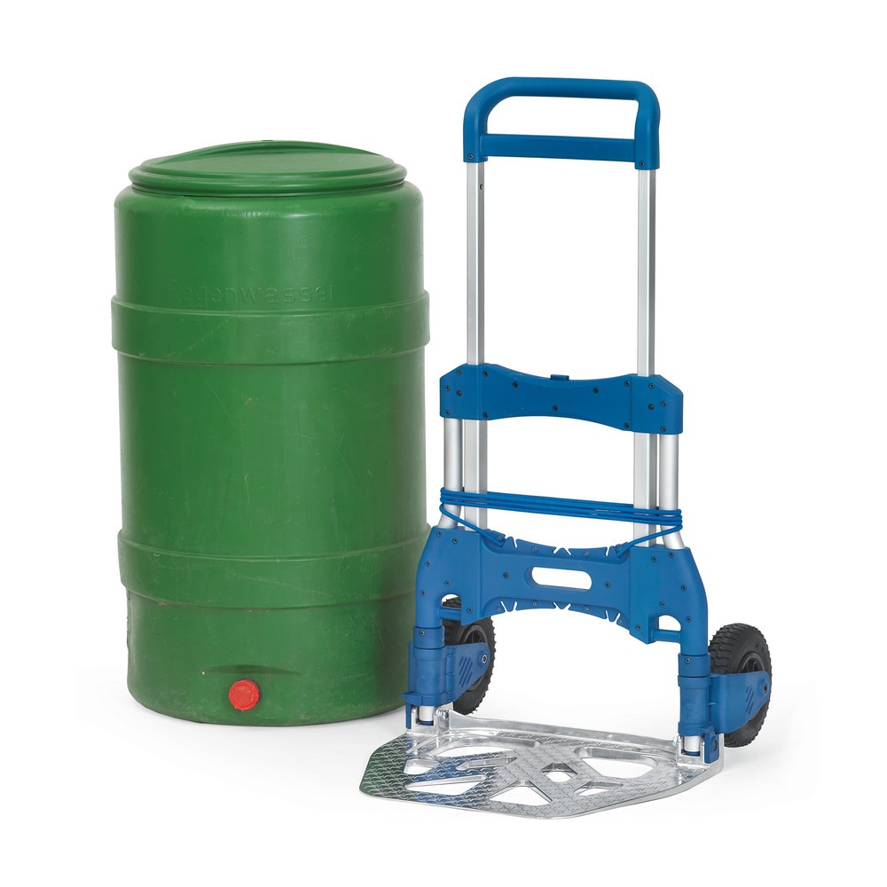 Číslo obrázka výrobku 3: Skladací hliníkový prepravný vozík fetra®, nosnosť 250 kg, nakladacia plocha š x h 595 x 450 mm