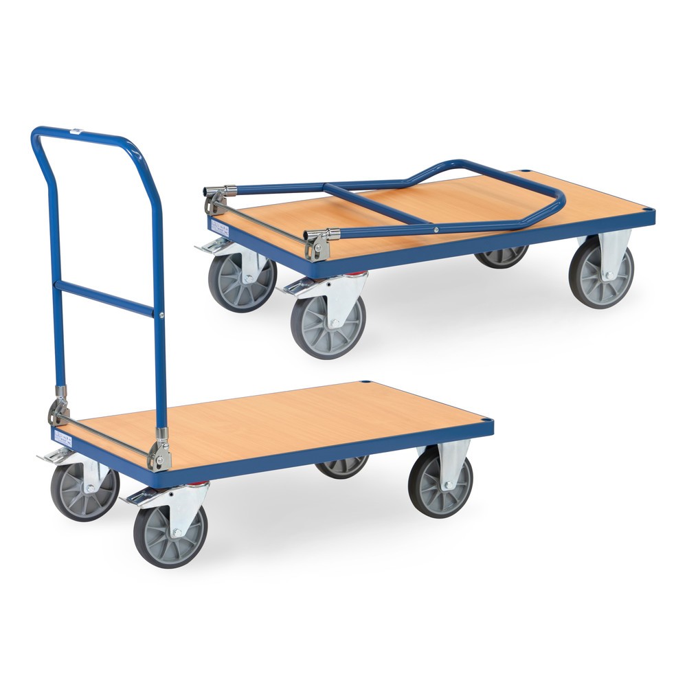 Obrázok výrobku: fetra® Skladací plošinový vozík, nosnosť 600 kg, ložná plocha š x H 1 000 x 600 mm