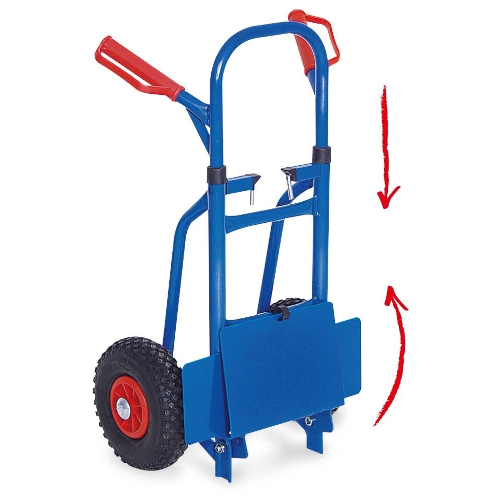 Číslo obrázka výrobku 3: BASIC sáčok, skladacie pneumatiky odolné proti prepichnutiu, nosnosť 150 kg, lopatka š x H 270 x 200 mm