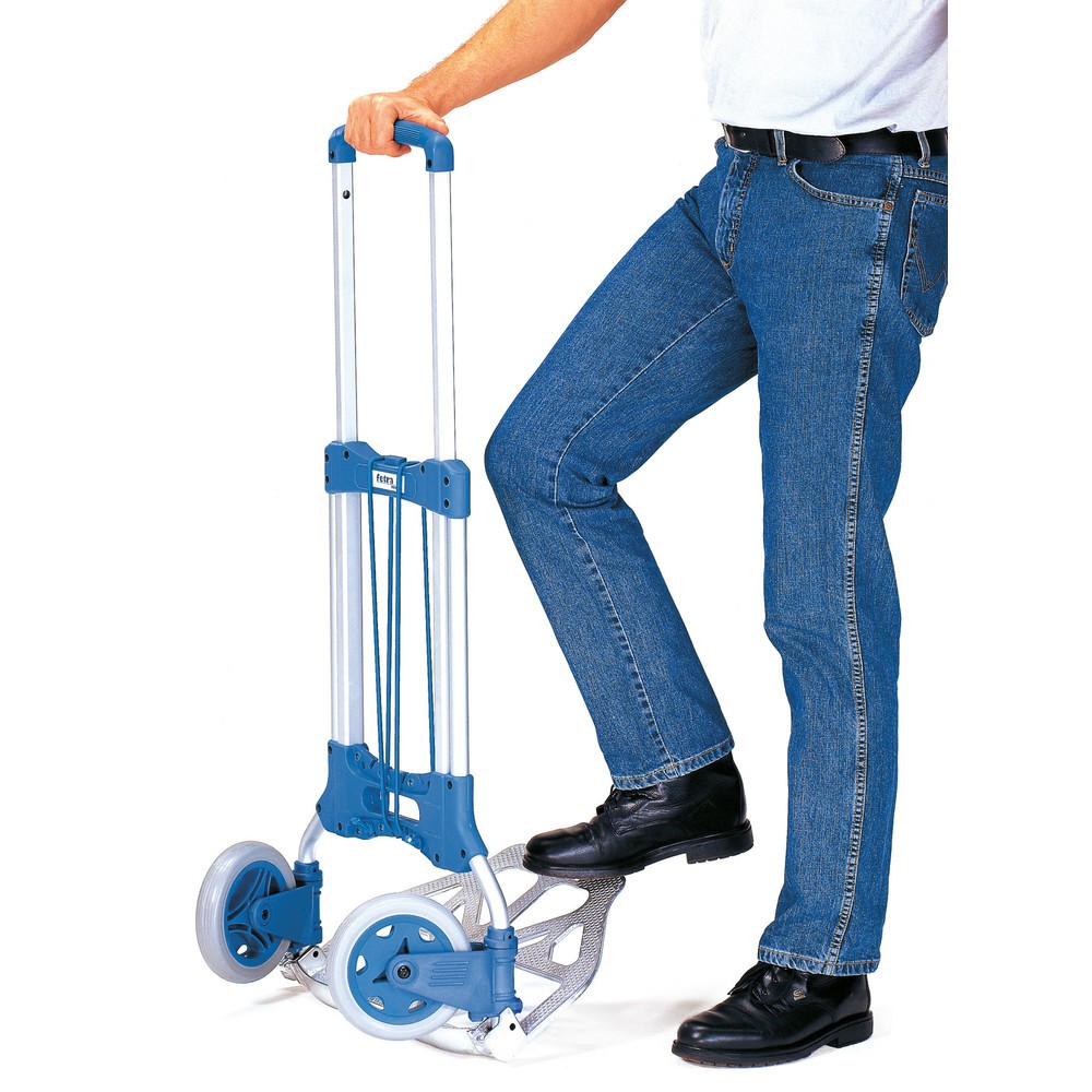 Zdjęcie produktu nr 4: Składany aluminiowy wózek transportowy fetra®, udźwig 125 kg, szufla szer. x gł. 480 x 320 mm