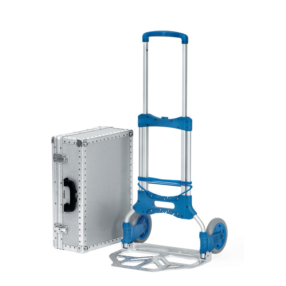 Zdjęcie produktu nr 6: Składany aluminiowy wózek transportowy fetra®, udźwig 125 kg, szufla szer. x gł. 480 x 320 mm