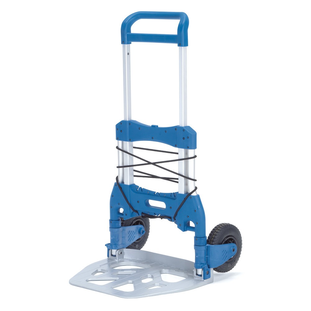Zdjęcie produktu nr 1: Składany aluminiowy wózek transportowy fetra®, udźwig 250 kg, szufla szer. x gł. 595 x 450 mm