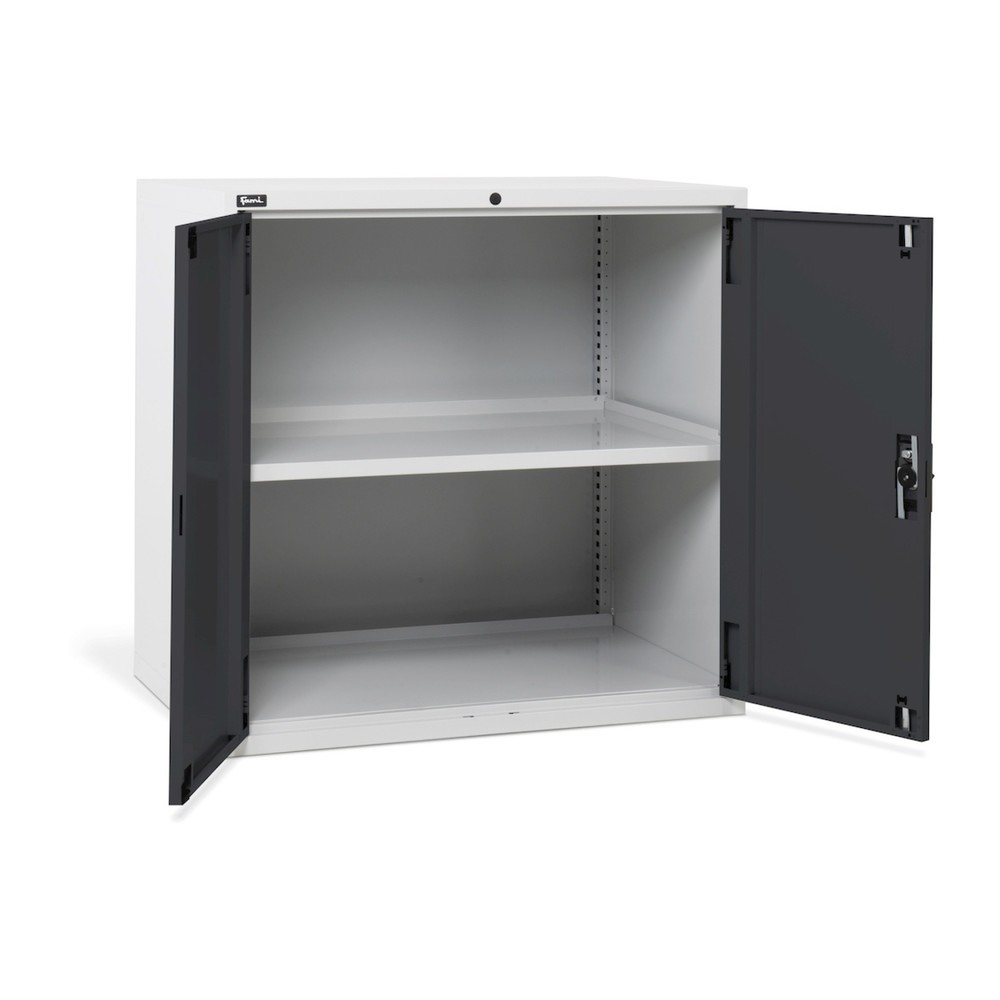 Obrázok výrobku: Skriňa Fami MASTER s krídlovými dverami, v × š × h 1 000 × 1 020 × 726 mm, svetlosivá, antracitová
