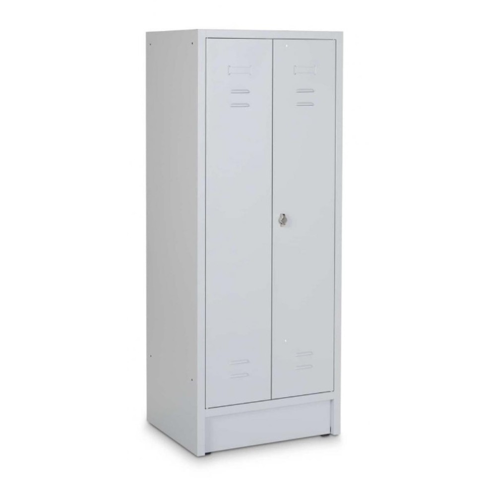 Obrázok výrobku: Skriňa na čistiace prostriedky HEMMDAL HPZ-1, skriňa so zámkom s valcovou vložkou, v × š × h 1 800 × 600 × 500 mm, svetlosivá