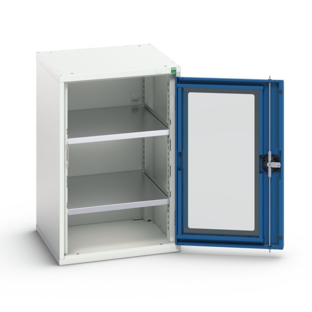 Obrázok výrobku: Skriňa s dverami s priezorom bott verso, s 2 policami, š × h × v: 525 × 550 × 800 mm
