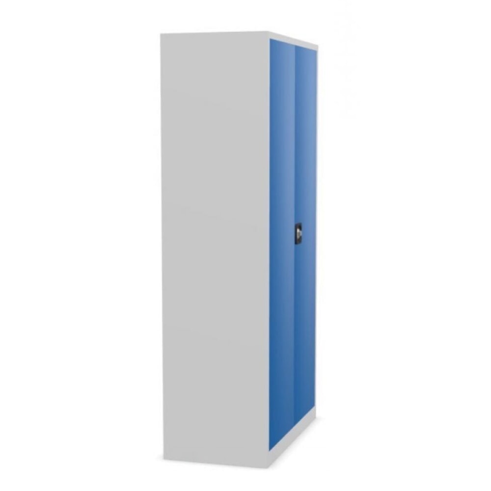 Číslo obrázka výrobku 4: Dielenská skriňa HEMMDAL HW-XBT, bezpečnostný zámok s valcovou vložkou, v × š × h 1 950 × 1 200 × 600 mm, svetlosivá/enciánová modrá