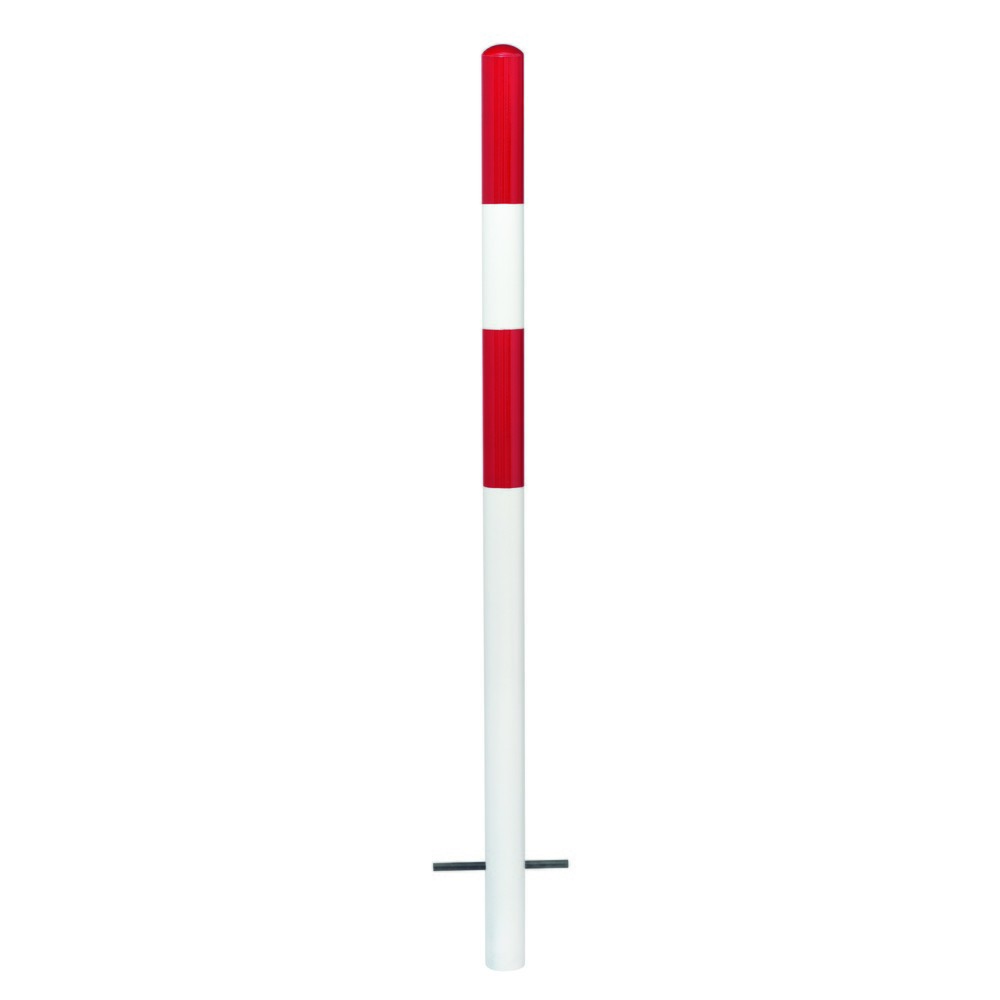 Zdjęcie produktu: Słupek odgradzający MORION, stały, rura okrągła Ø 60 mm, pokryty tworzywem sztucznym, do osadzania w betonie, bez uchwytu łańcuchowego