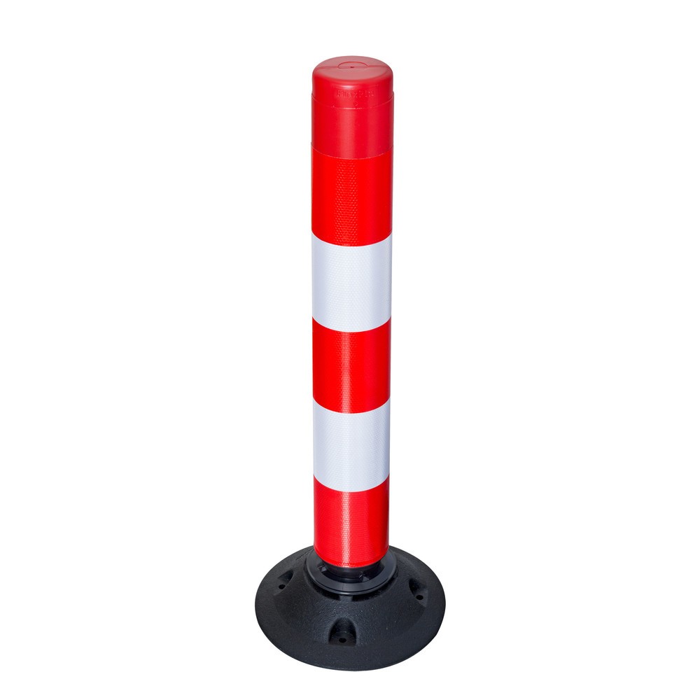 Obrázok výrobku: Smerový stĺpik FlexPin, červeno/biely, výška 760 mm
