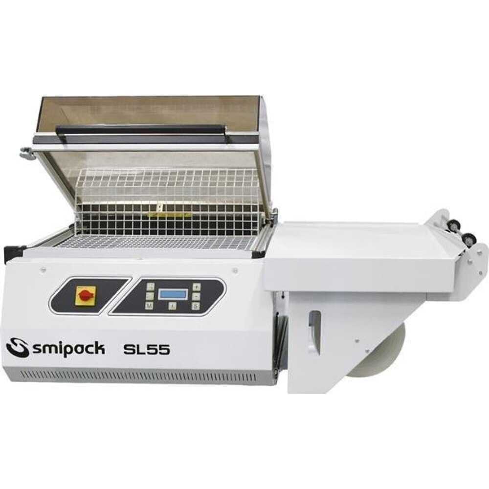 Produktabbildung: Smipack Haubenschrumpfmaschine SL 55, kompletter Arbeitsgang in 10 Sekunden, (Untergestell optional)