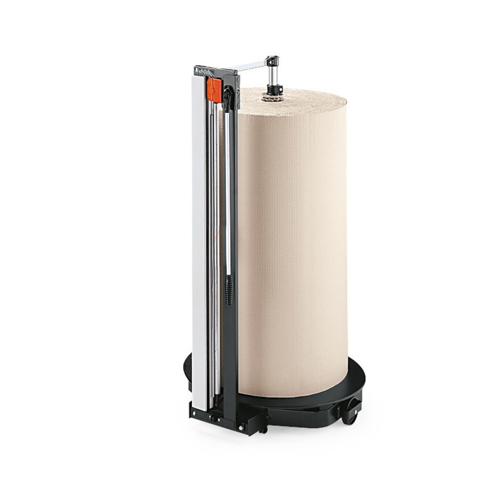 Product afbeelding: Rocholz verticale snijstandaard, voor zware rollen, rolgewicht max. 200 kg, roldiameter max. 700 mm, snijbreedte 1250 mm