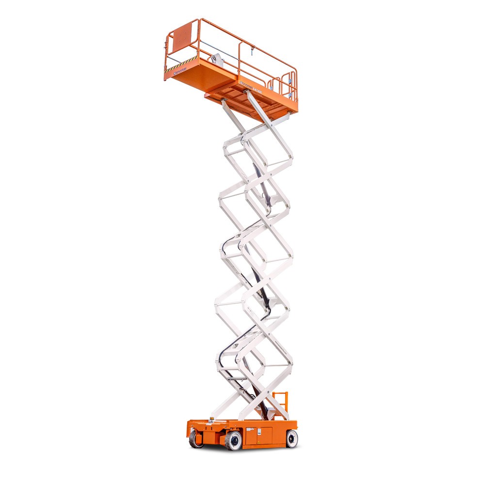 Produktabbildung: Snorkel Batterie-Scherenarbeitsbühne S4740E, elektrisch verfahrbar, TK 250 kg, max. 14 m Arbeitshöhe