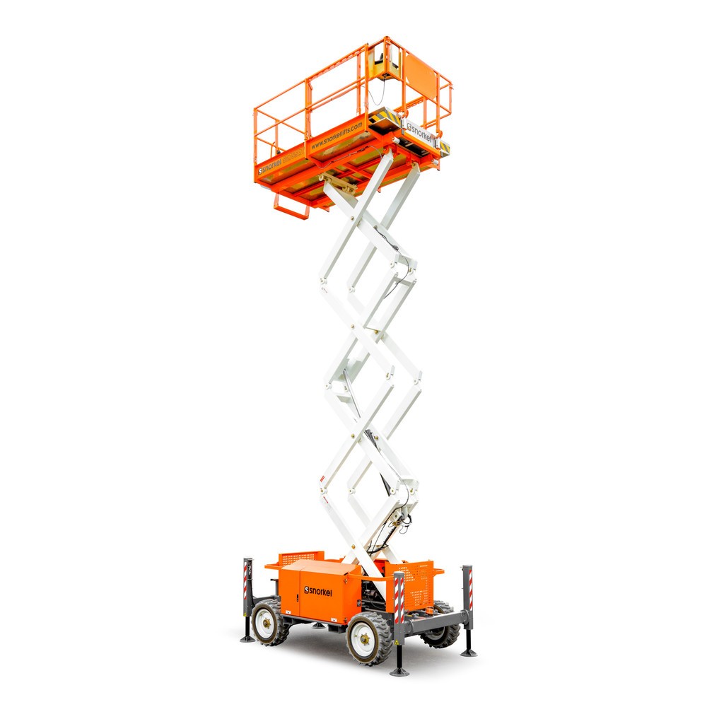 Produktabbildung: Snorkel Gelände-Scherenarbeitsbühne S2755RT, Tragkraft 300 kg, Arbeitshöhe 10,1 m