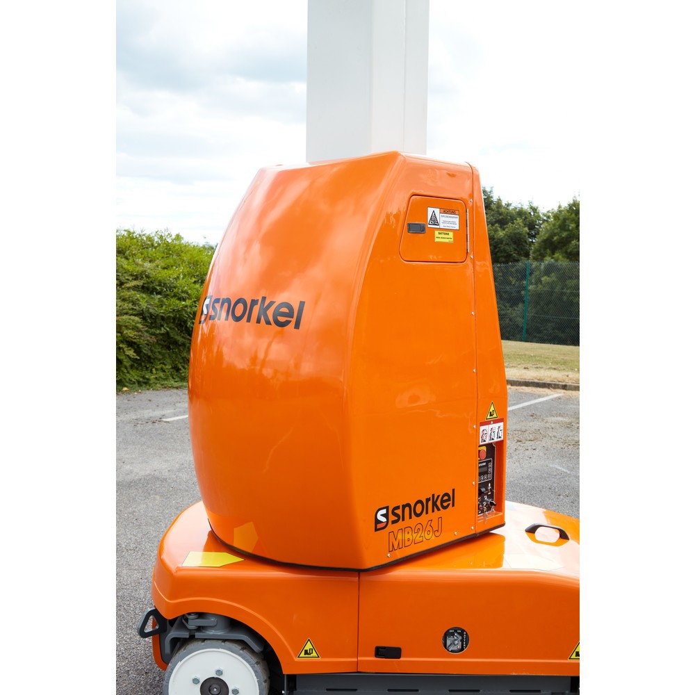 Produktabbildung Nr. 2: Snorkel Teleskopmastbühne MB26J, elektrisch verfahrbar, TK 215 kg, max. 9,8 m Arbeitshöhe, max. 3,0 m Reichweite