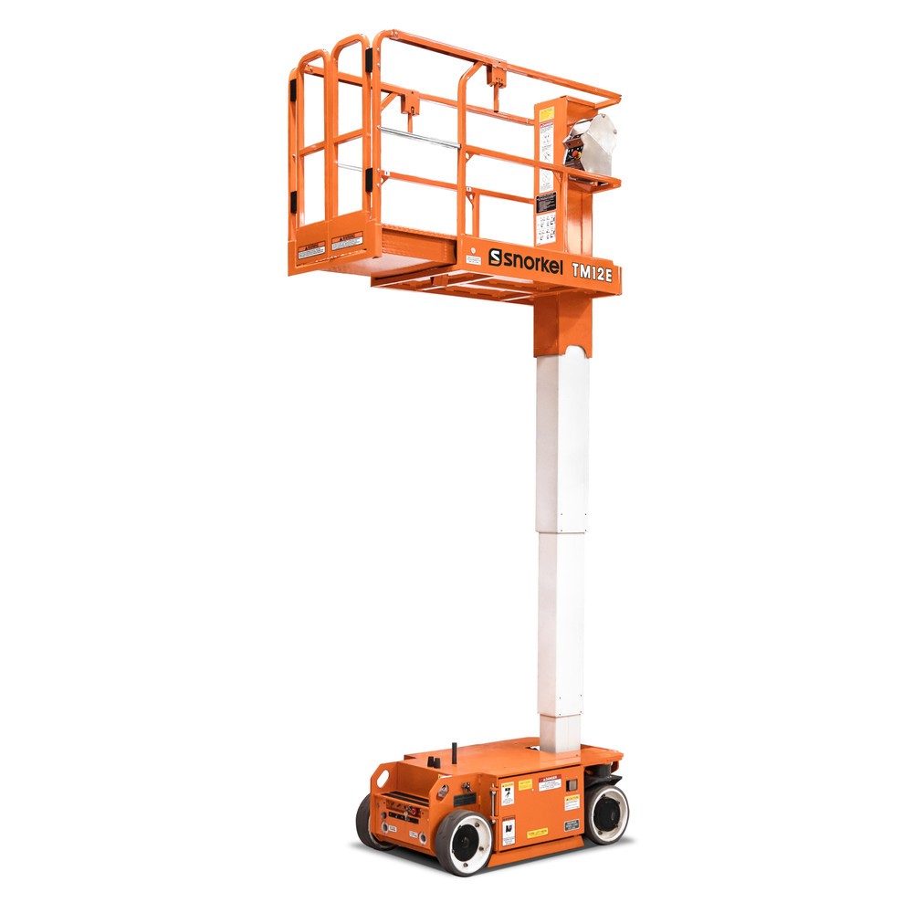 Produktabbildung: Snorkel Teleskopmastbühne TM12E, elektrisch verfahrbar, TK 227 kg, max. 5,6 m Arbeitshöhe