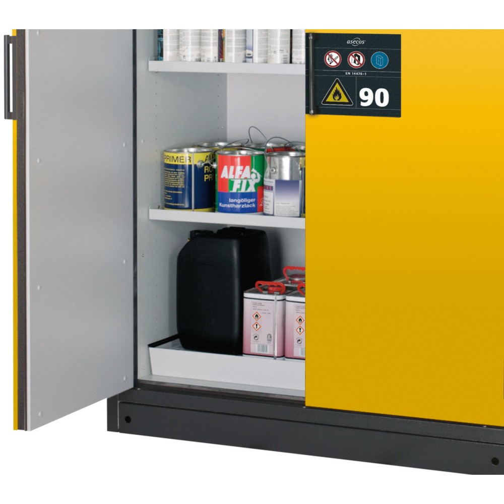 Produktabbildung: Sockelblende für asecos® Industrie-Sicherheitsschrank Q-PEGASUS/Typ 90, Breite 599 mm