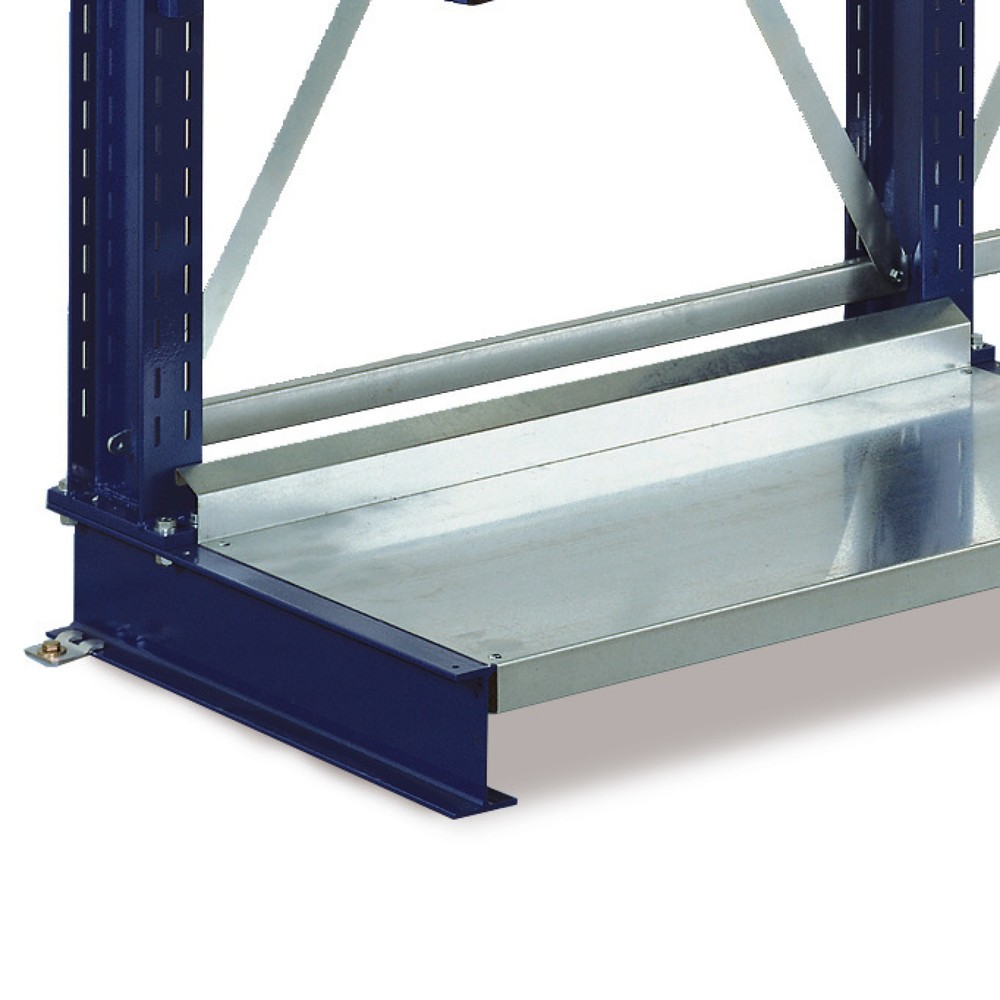 Produktabbildung: META Sockelboden für Kragarmregal, TK 500 kg, Tiefe 800 mm