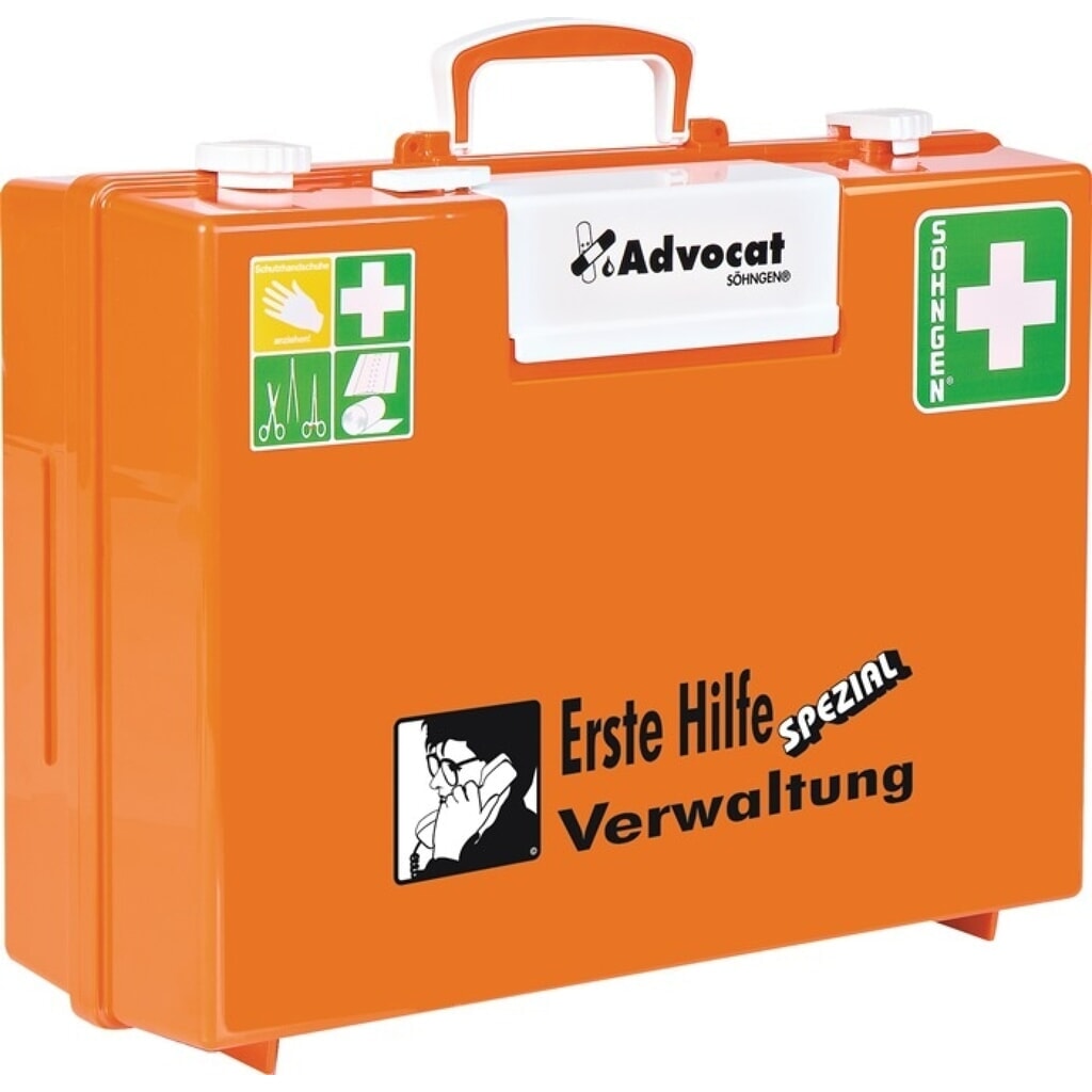 SÖHNGEN® Erste Hilfe Koffer Advocat Verwaltung, B400xH300xT150ca.mm, orange Produktabbildung Nr. 3: SÖHNGEN® Erste Hilfe Koffer Advocat Verwaltung, B400xH300xT150ca.mm, orange
