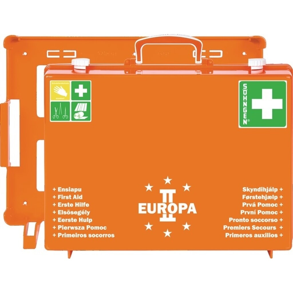 Produktabbildung: SÖHNGEN Erste Hilfe Koffer EUROPA II, orange, B400xH300xT150ca.mm