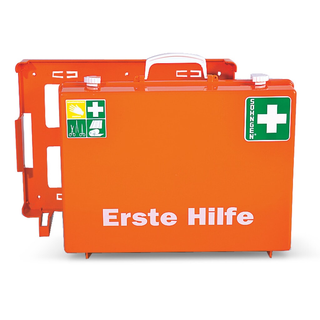 SÖHNGEN® Erste-Hilfe-Koffer QUICK-CD mit Füllung DIN 13157, orange Produktabbildung Nr. 2: SÖHNGEN® Erste-Hilfe-Koffer QUICK-CD mit Füllung DIN 13157, orange