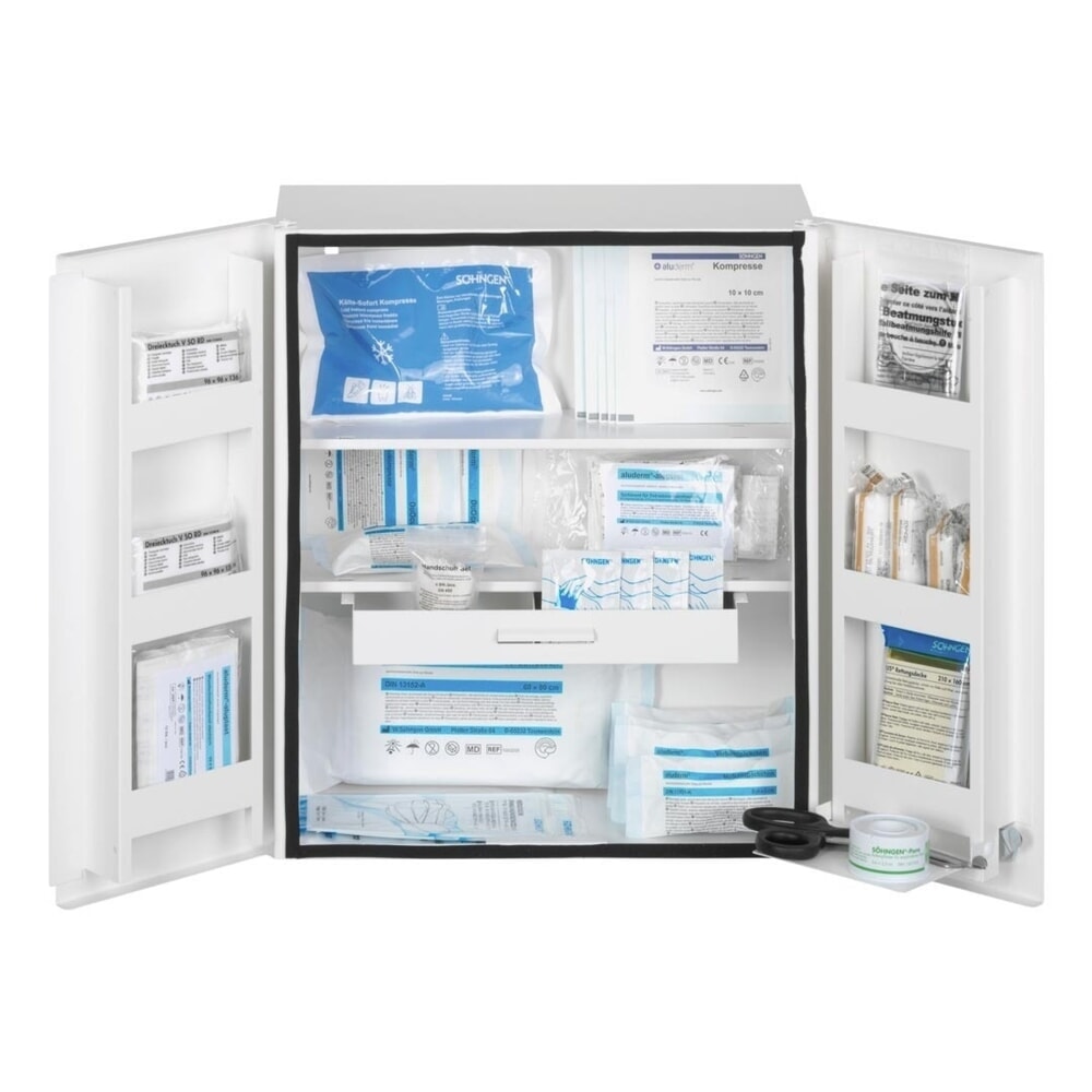 Produktabbildung: SÖHNGEN® Verbandschrank HAMBURG, mit Füllung DIN 13157