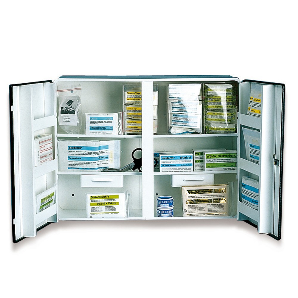 Produktabbildung: SÖHNGEN® Verbandschrank LONDON, mit Füllung DIN 13169