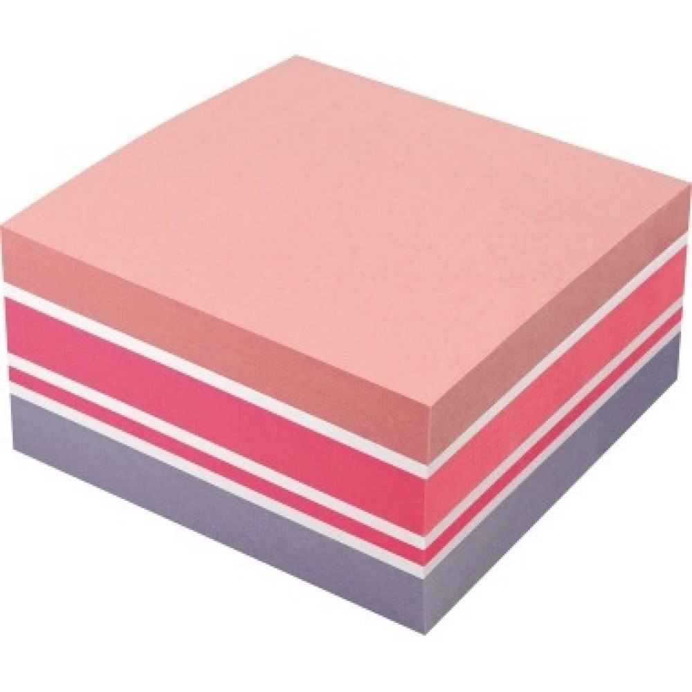 Produktabbildung: Soennecken Haftnotizwürfel 5809 75x75mm 400Bl. ro/ws/pi/vi