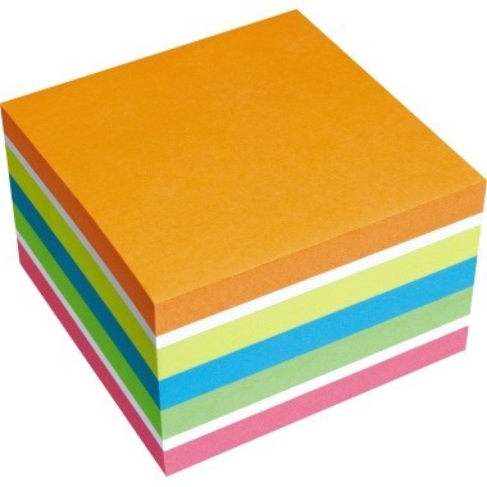 Produktabbildung Nr. 1: Soennecken Haftnotizwürfel 5854 450Blatt or/ws/ge/bl/gn/pi