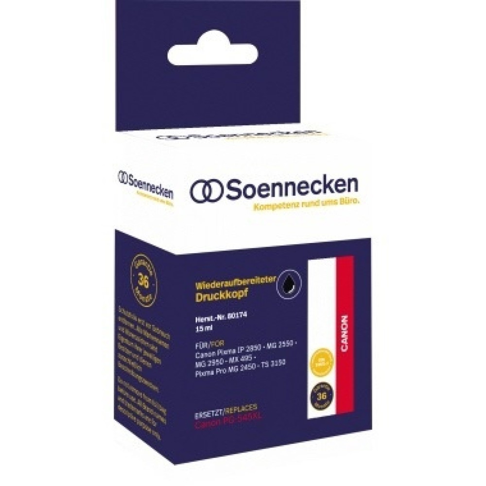 Produktabbildung: Soennecken Tintenpatrone 80174 wie Canon PG545XL schwarz