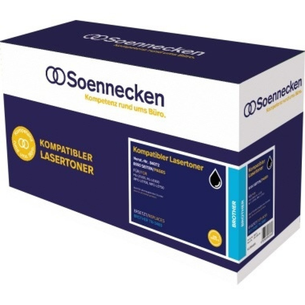 Produktabbildung: Soennecken Toner 84072 wie Brother TN3480 schwarz