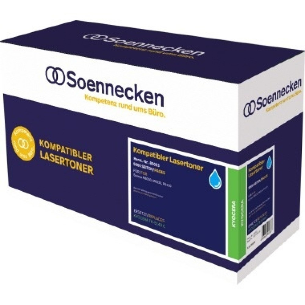 Produktabbildung: Soennecken Toner 85053 wie Kyocera TK-5140C cyan
