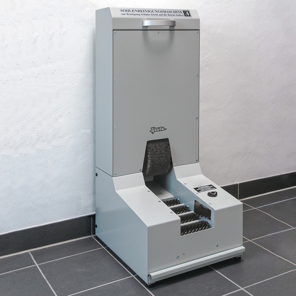 Produktabbildung Nr. 2: Heute Sohlenreinigungsmaschine Solamat 100, inkl. Oberlederbürste, achat-grau