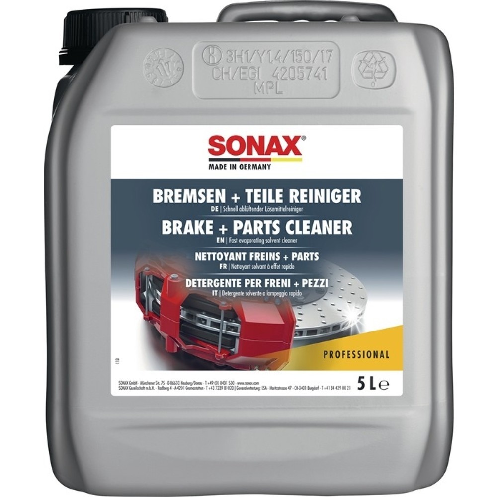 Produktabbildung: SONAX Bremsen + TeileReiniger, acetonfrei, 5 l