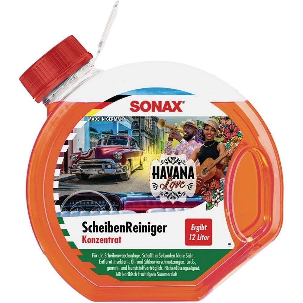 Produktabbildung: SONAX ScheibenReiniger Havana Love, Konzentrat, 3 l