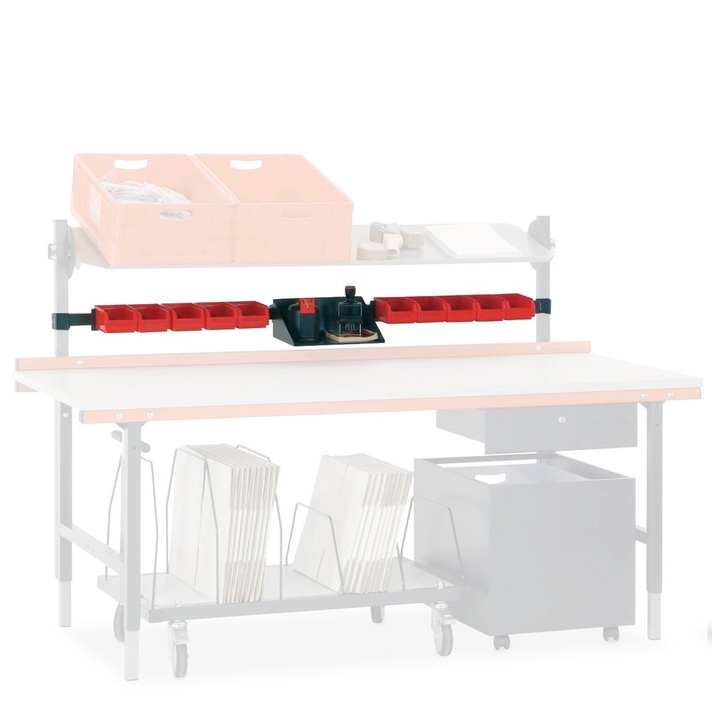 Imagen del producto: Soporte multifunción para mesa de embalaje Rocholz, Al x An x F 40 x 1.640 x 40 mm