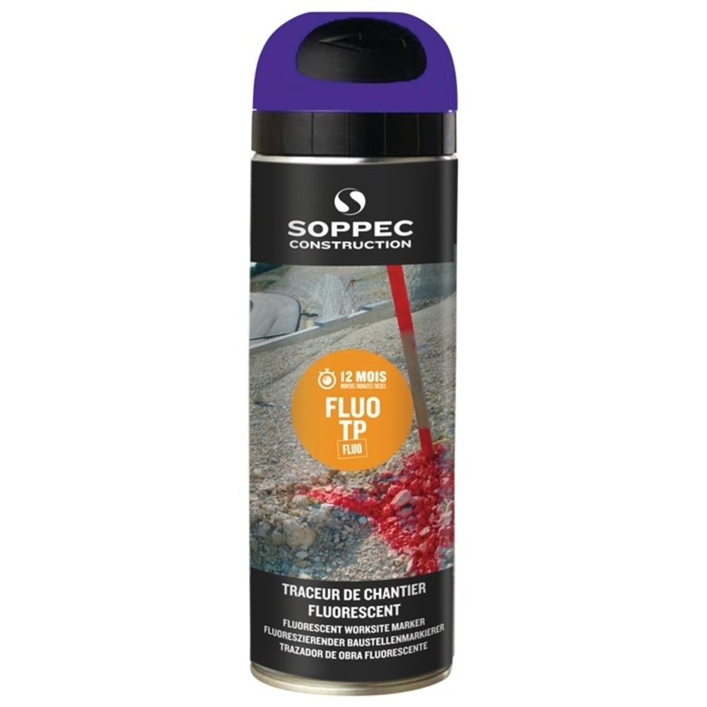 Produktabbildung Nr. 2: SOPPEC Baustellenmarkierspray FLUO TP leuchtblau 500 ml Spraydose