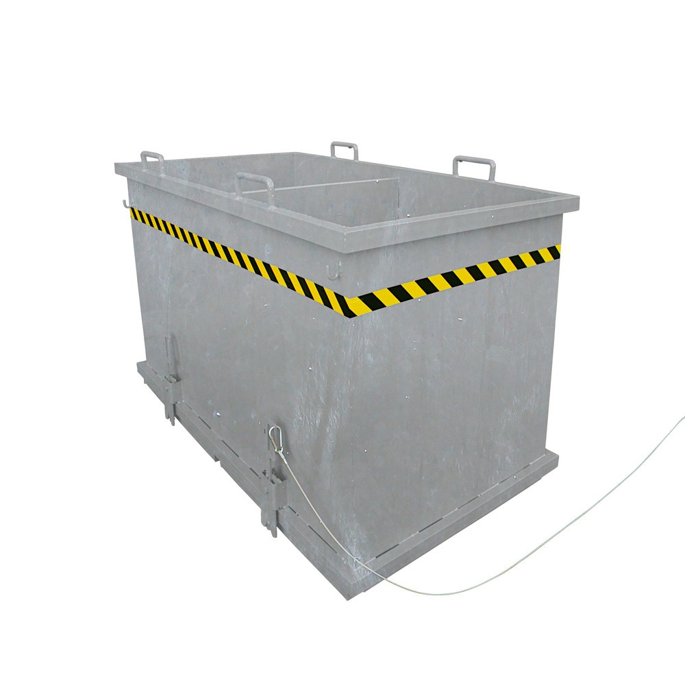 Product afbeelding: Sorteersysteem bodemklepcontainer Eichinger®, 3x600 liter antracietgrijs