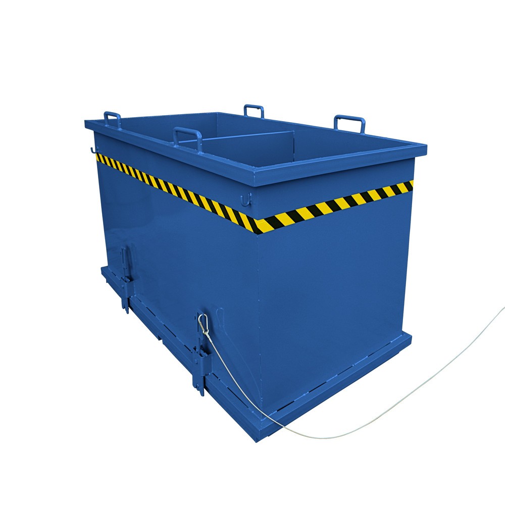 Product afbeelding: Sorteersysteem bodemklepcontainer Eichinger®, 3x600 liter gentiaanblauw