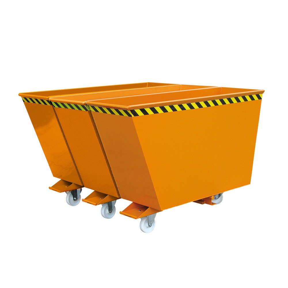 Product afbeelding: Sorteersysteem kiepbak Eichinger® 2in1 of "3in1", 3x600 liter, zuiver oranje