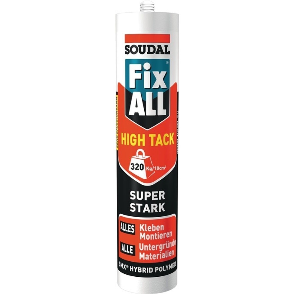 Produktabbildung: SOUDAL 1K-Hybrid-Polymer Fix All HT weiß 420g Kartusche