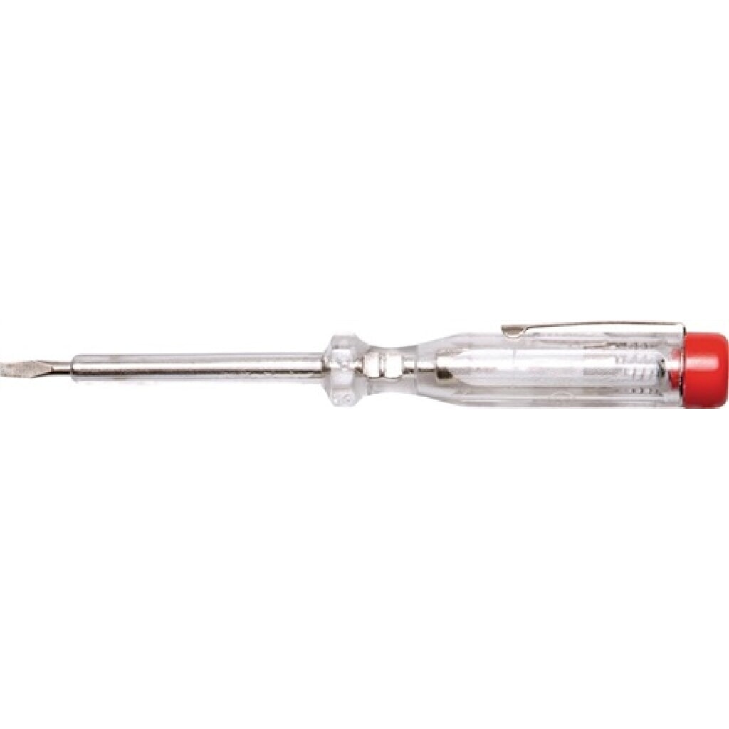 Spannungsprüfer 120-250V AC B.3,0mm L.65/140mm m.Ansteckcklip VDE/GS Produktabbildung: Spannungsprüfer 120-250V AC B.3,0mm L.65/140mm m.Ansteckcklip VDE/GS
