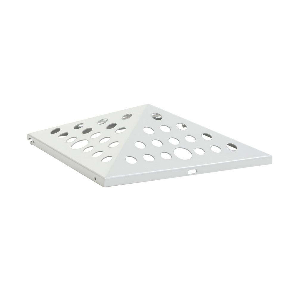 Produktabbildung: Spitzabdeckung für Ascher-Abfall-Kombination Pyramide, offen, silber