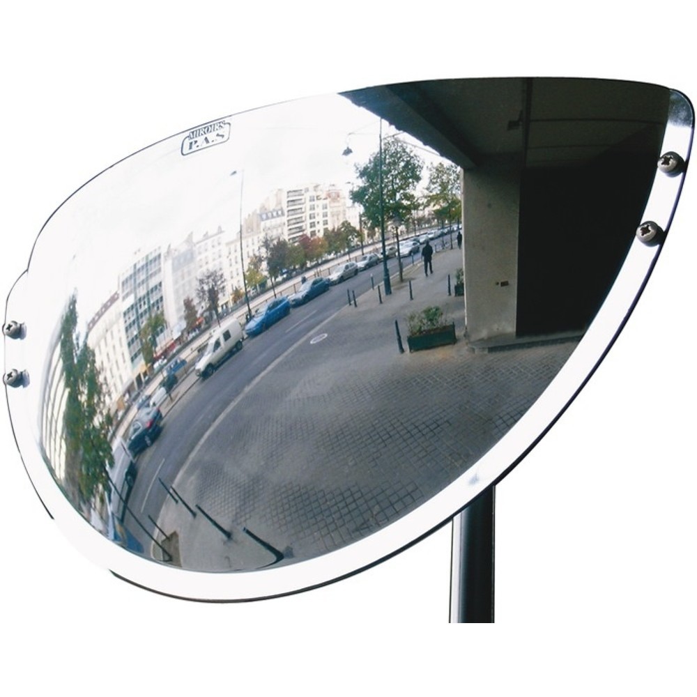 Illustration du produit: Miroir d'observation SPL, pour 3 directions, H 300 x l 600 mm plastique, 6 m