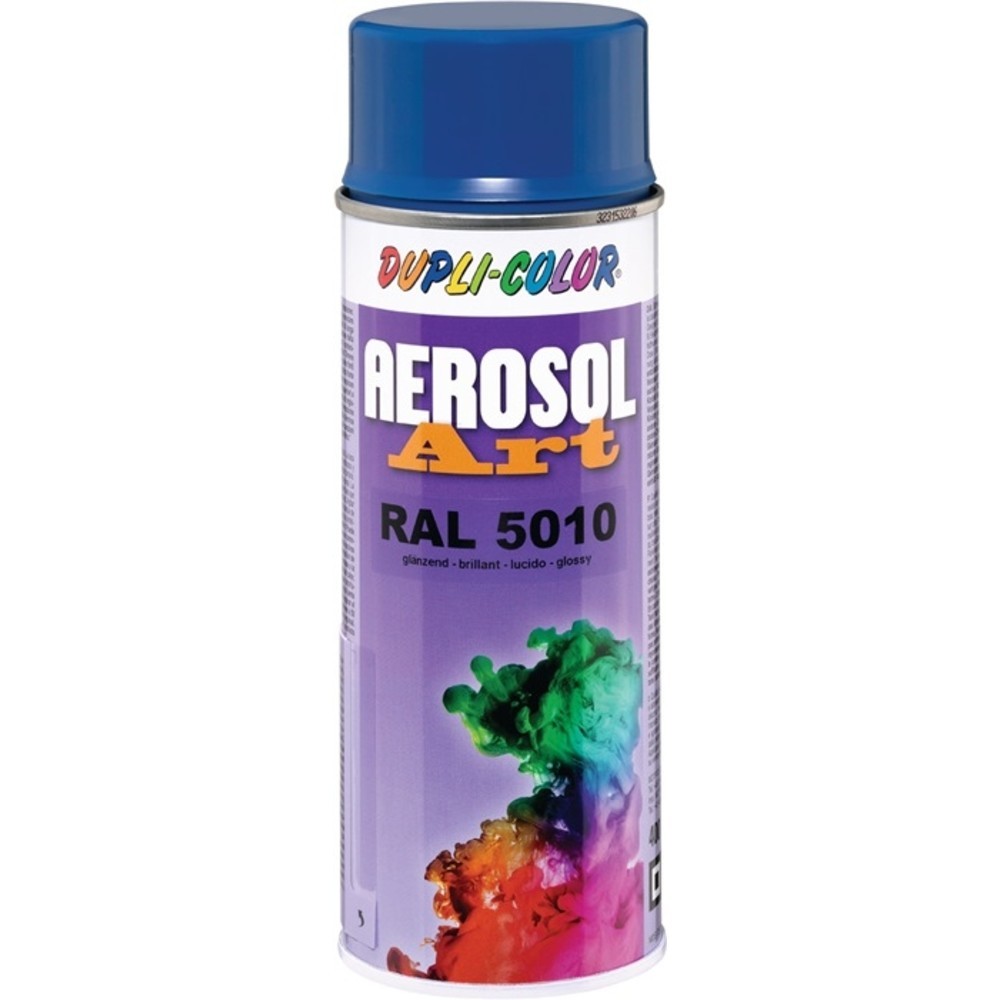 N° de l'image du produit 2 : Spray de peinture colorée AEROSOL Art Glenzend bleu Glanzend RAL 5010 400 ml
