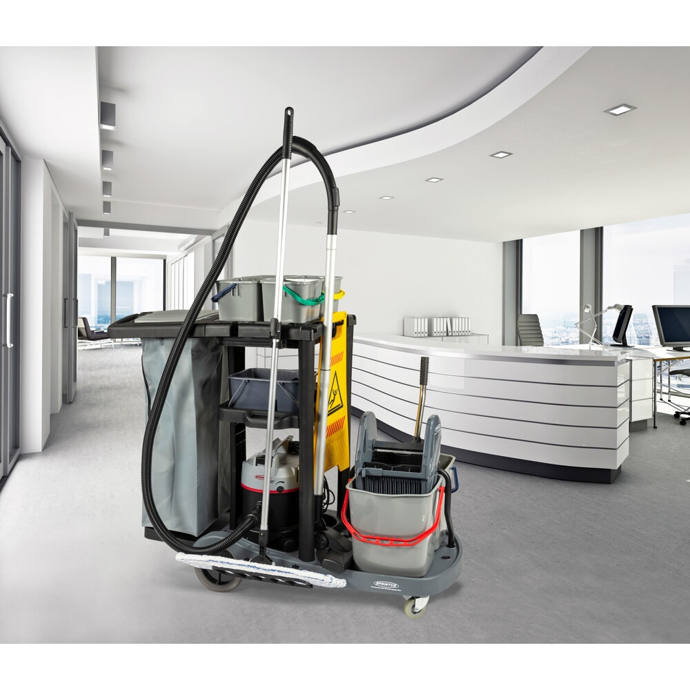 Immagine del prodotto n. 7: SPRiNTUS Carrello di servizio set 2, secchio 2x 17 litri + 4x 4 litri, lavapavimenti con mop Premium 500 mm
