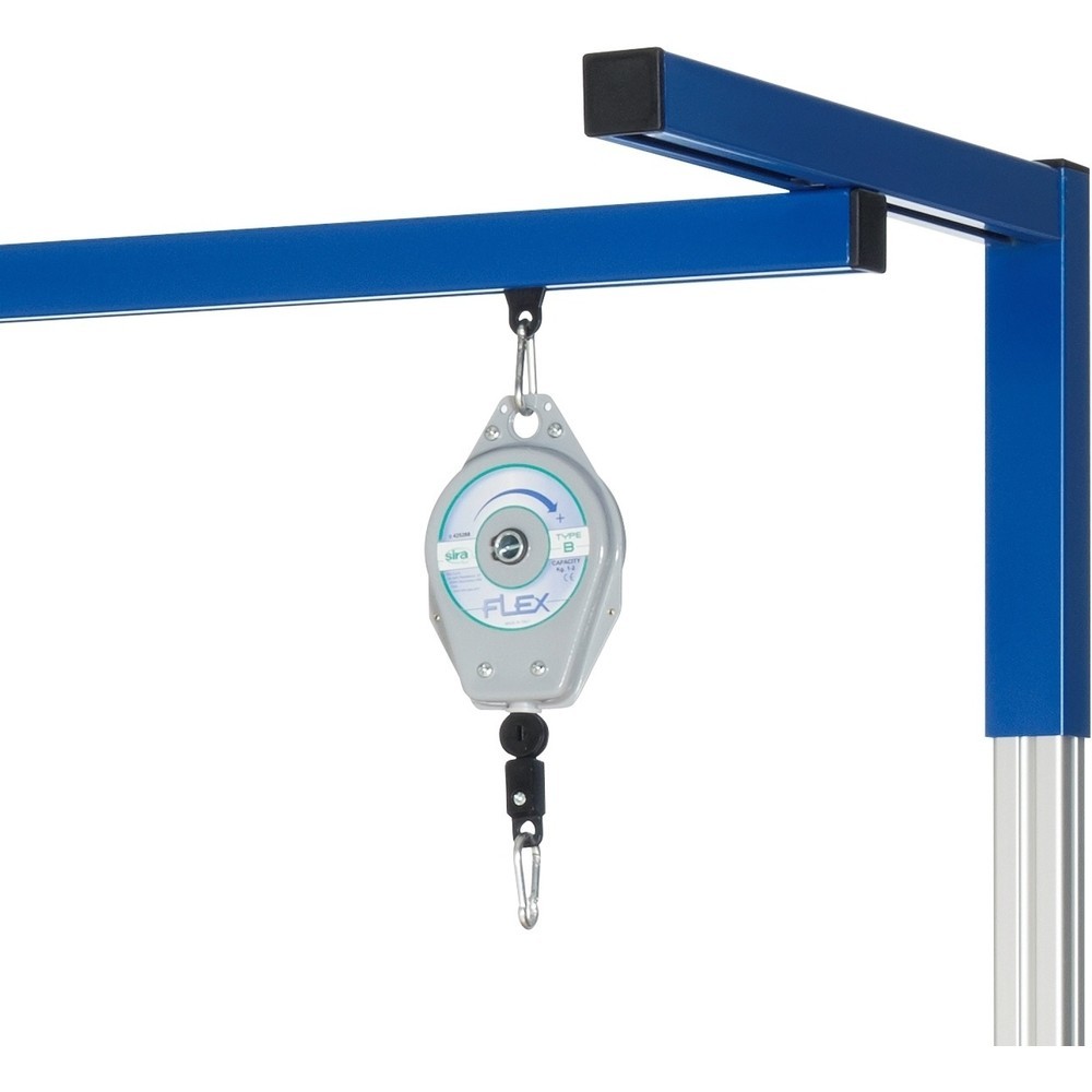 Product afbeelding: Staalkabel RAU voor loopwagen met karabijnhaken, uittrek max. 1.650 mm