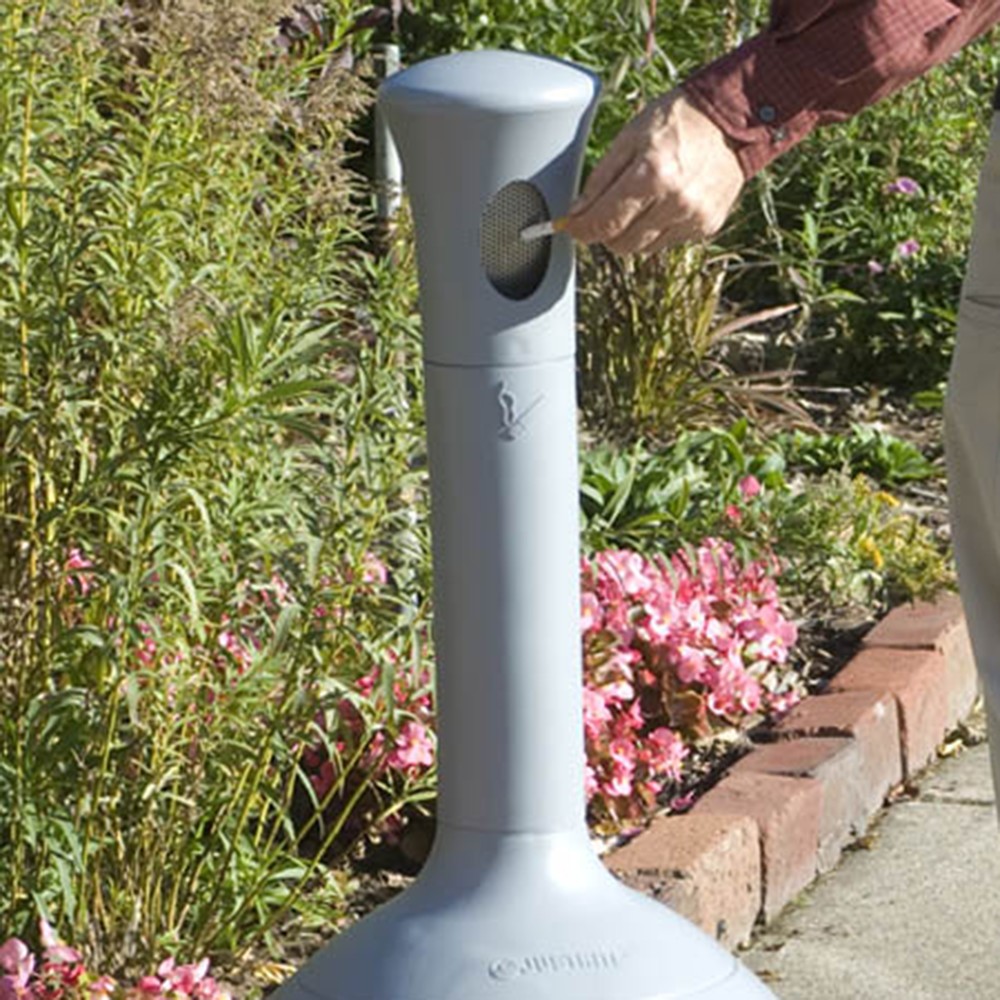 Productafbeelding nr. 3: Staande veiligheidsasbak Justrite® Premium, vuurdovend, 15 liter, grijs