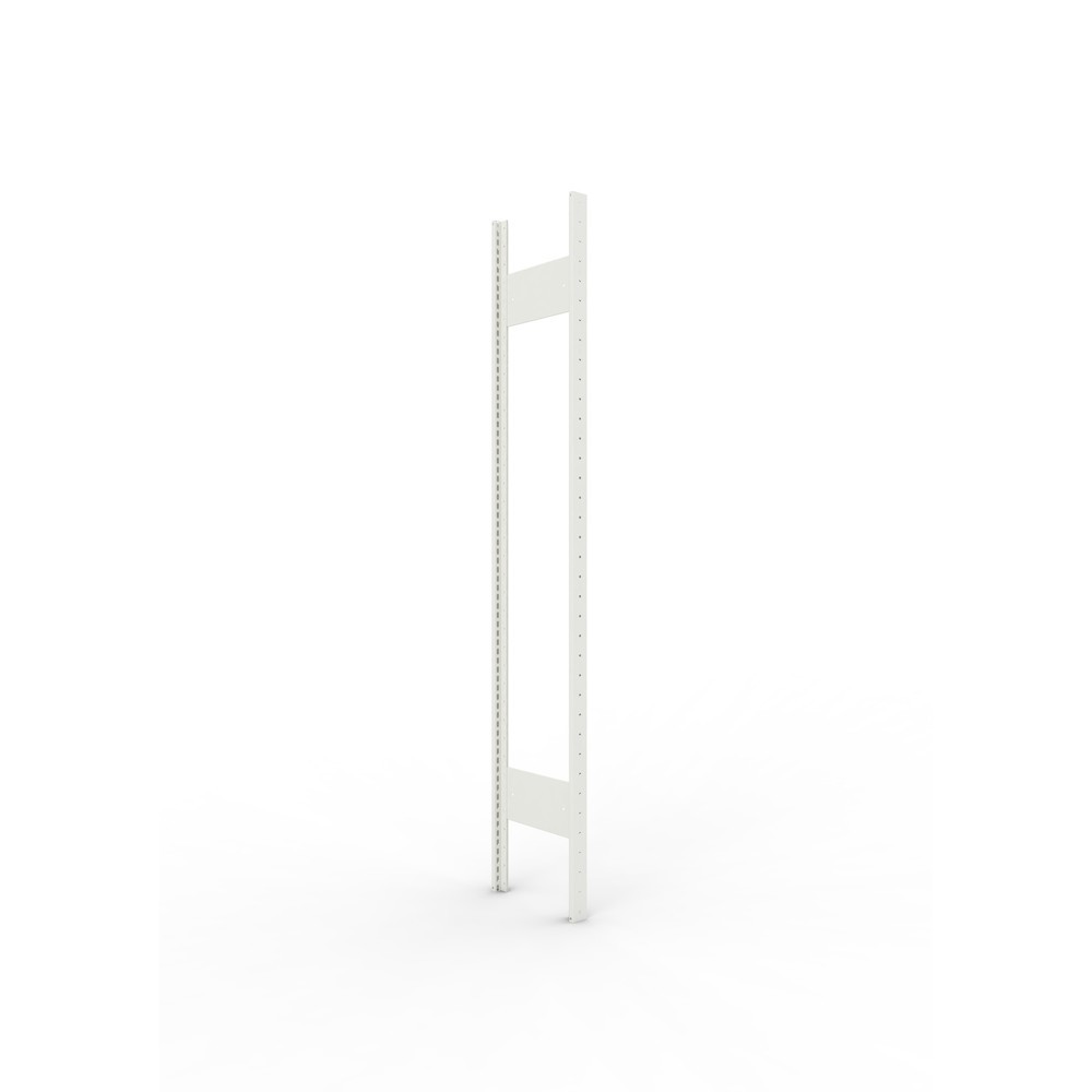 Product afbeelding: Staanderframe voor legbordstelling META, geclincht, 1 tussenruimte, hxb 1.850 x 300 mm, RAL 7035 lichtgrijs