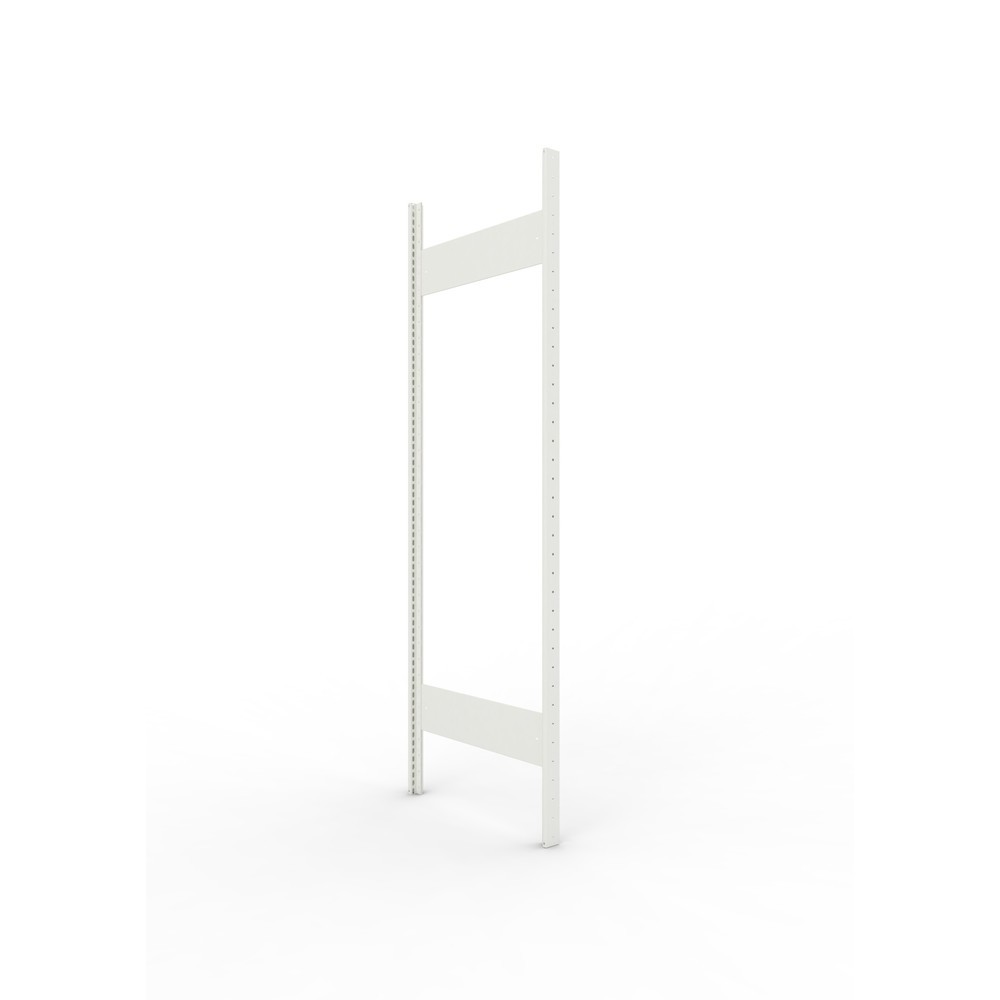Product afbeelding: Staanderframe voor legbordstelling META, geclincht, 1 tussenruimte, hxb 1.850 x 600 mm, RAL 7035 lichtgrijs