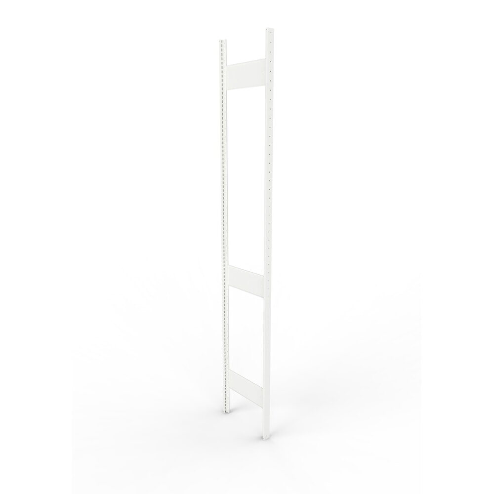 Product afbeelding: Staanderframe voor legbordstelling META, geclincht, 2 tussenruimten, hxb 2.500 x 400 mm, RAL 7035 lichtgrijs
