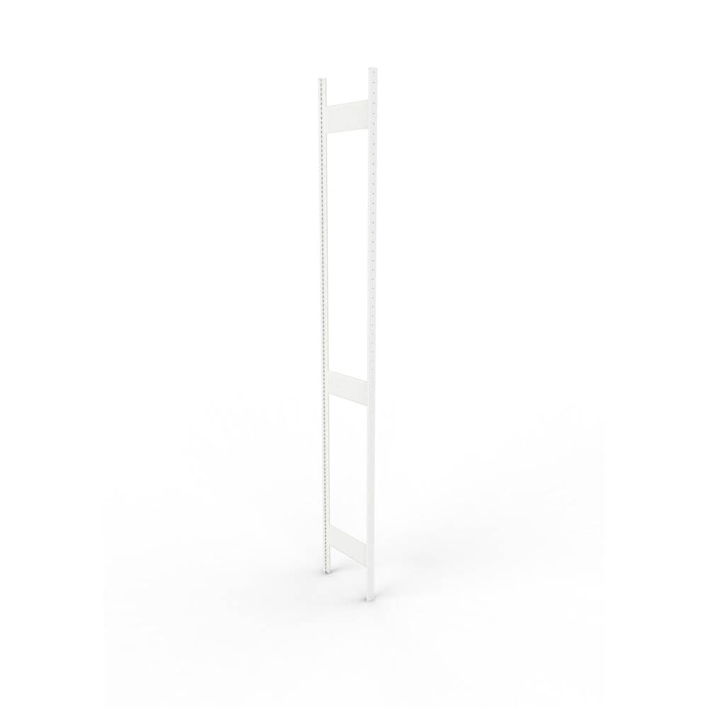 Product afbeelding: Staanderframe voor legbordstelling META, geclincht, 2 tussenruimten, hxb 3.000 x 400 mm, RAL 7035 lichtgrijs